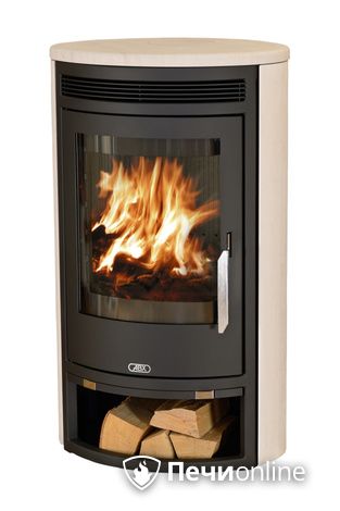 Печь-камин ABX Arktis 4, черная сталь, мокка крем в Урае